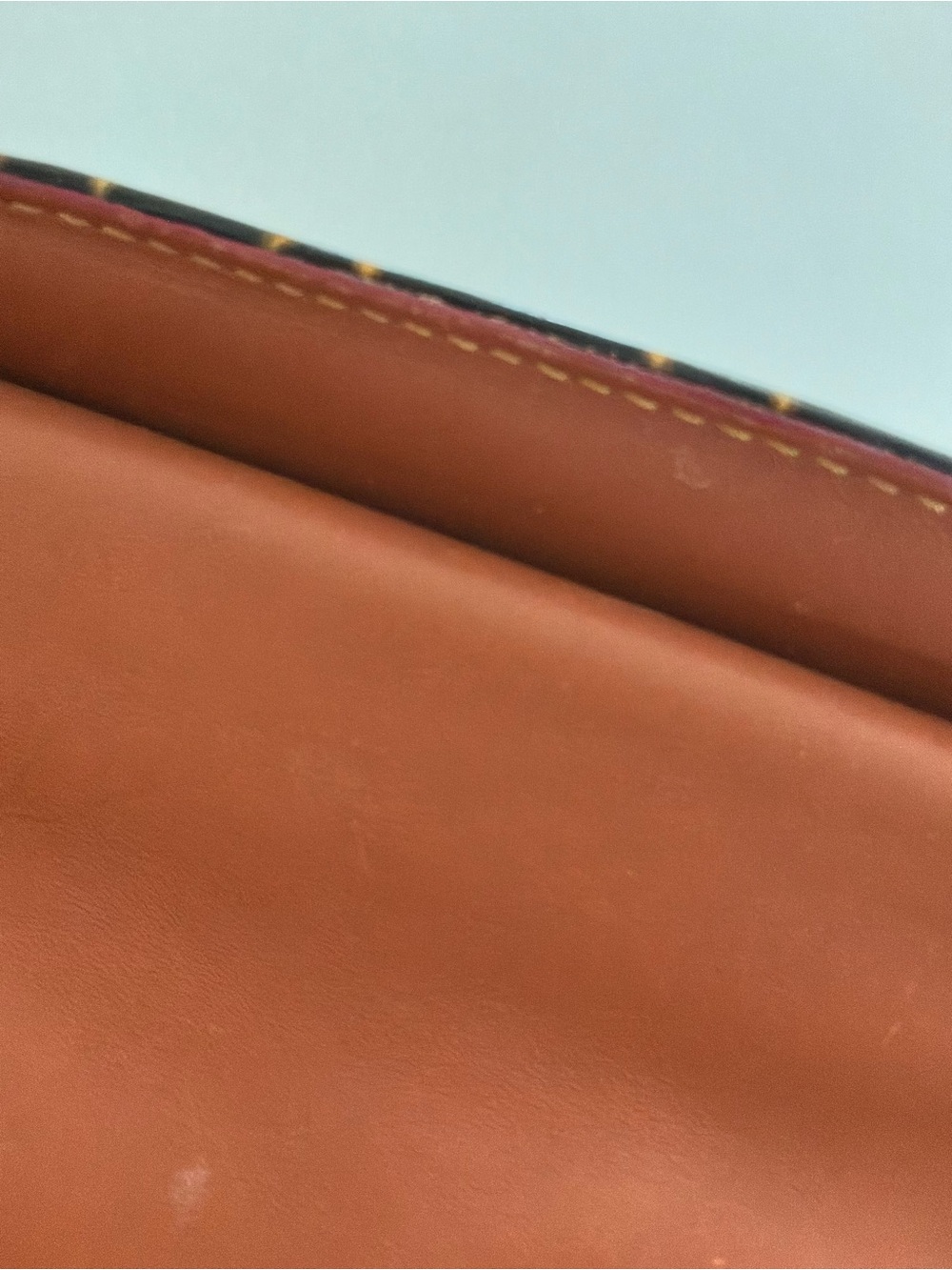 Dooney & Bourke Brown Logo Satchel with Tan Leather Trim and Crossbody Strap - Picture 6 of 16